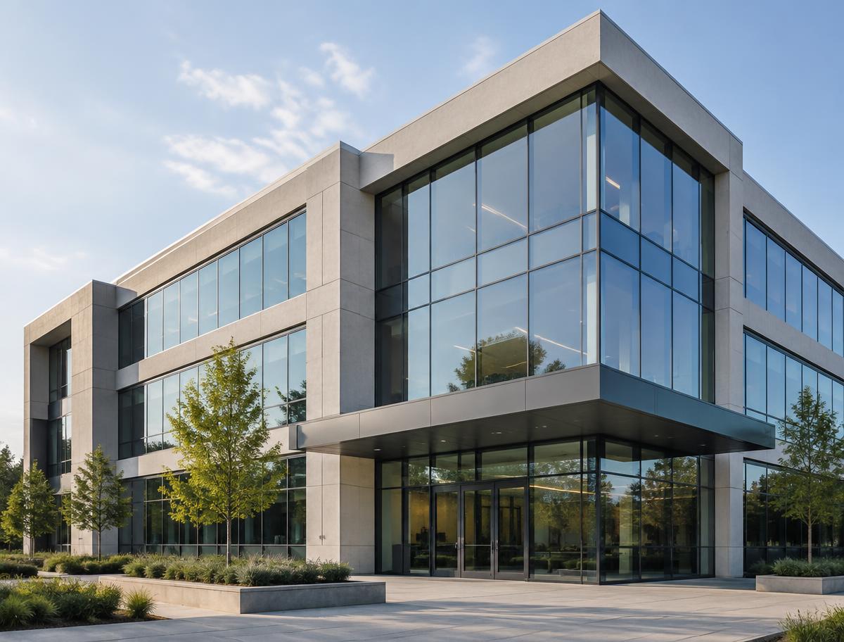 Modern commercial office building
